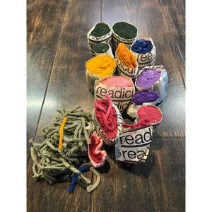 VTG Readicut Rug Wool Yarn Lot Pure New Wool Made in England Latch Hook Craft